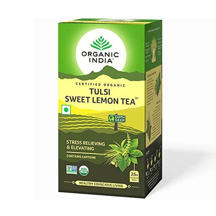 Organic India Green Tea Tulsi Sweet Lemon